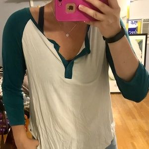 American Eagle Soft and Sexy Baseball Tee